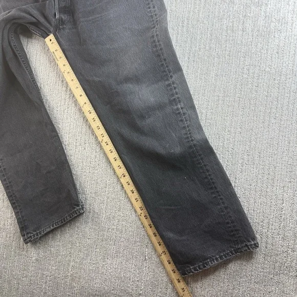Vintage Levi's 501xx Denim Black Jeans USA Made Men's Size 40x30 Fits 38x30